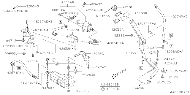 2025 Subaru BRZ CAP ASSY FILLER US Diagram for 42031FJ001