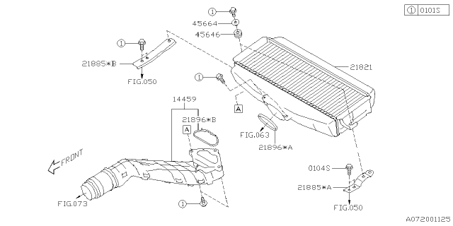 2025 Subaru WRX DUCT ASSY-AIR INT Diagram for 14459AA784