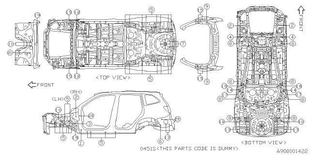 2024 Subaru Forester 4 Cyl 2.5L Premium w/Eyesight Base Plug Diagram 2