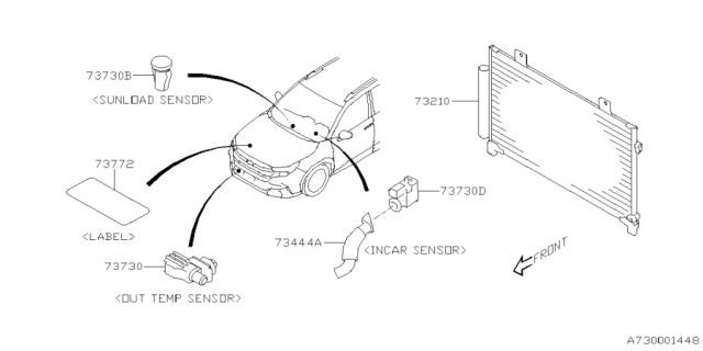 2025 Subaru Forester 4 Cyl 2.5L Hybrid Touring Air Conditioner System Diagram 2