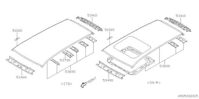 2025 Subaru Forester 4 Cyl 2.5L Base Plus Body Panel Diagram 9