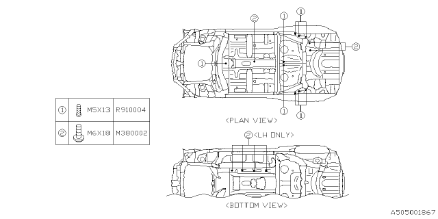 2025 Subaru BRZ 4 Cyl 2.4L 6MT TS w/Eyesight Body Panel Diagram 8
