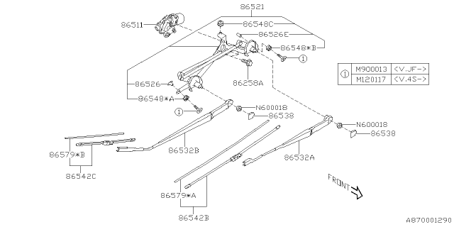 2025 Subaru Crosstrek MOTOR ASSY LHD Diagram for 86511VC010