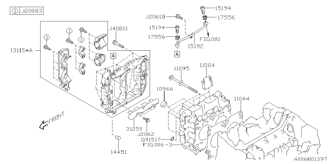 2022 Subaru Impreza 4 Cyl 2.0L 5MT Wagon Cylinder Head Diagram 3