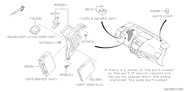 2021 Subaru WRX STI 4 Cyl 2.5L Turbo 6MT Base Electrical Parts - Body Diagram 3