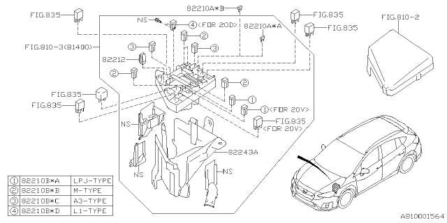 2023 Subaru Crosstrek 4 Cyl 2.0L 6MT Base Wiring Harness - Main Diagram 4