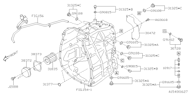 2024 Subaru Forester 4 Cyl 2.5L Eyesight Automatic Transmission Case Diagram 6