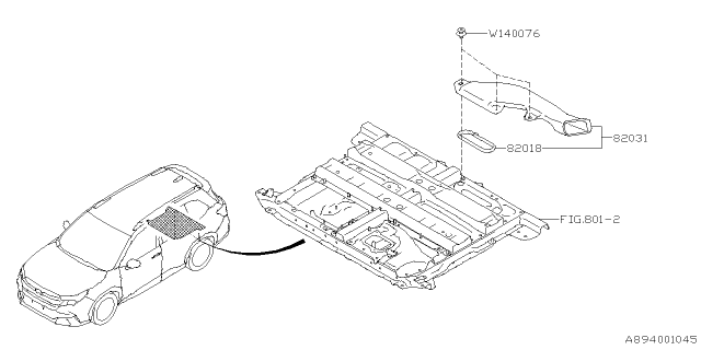 2025 Subaru Forester 4 Cyl 2.5L Hybrid Premium Converter EV Diagram 3