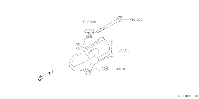 2025 Subaru Forester MOTOR AY-STARTER Diagram for 23300AB050