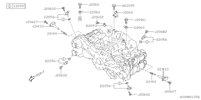 2025 Subaru Forester COIL ASSY-IGN Diagram for 22433AA870