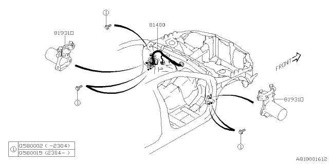 2025 Subaru Outback 4 Cyl 2.5L Base Wiring Harness - Main Diagram 3