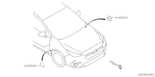2024 Subaru Impreza 4 Cyl 2.5L RS w/Eyesight ADA System Diagram 4