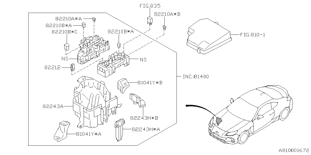 2023 Subaru BRZ 4 Cyl 2.4L 6MT Premium Wiring Harness - Main Diagram 4