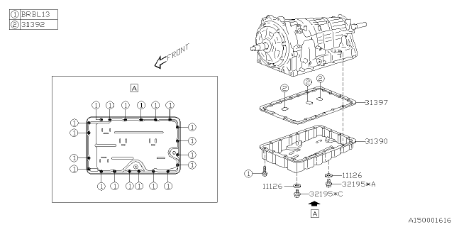 2025 Subaru BRZ 4 Cyl 2.4L 6AT Limited w/Eyesight Automatic Transmission Assembly Diagram 12