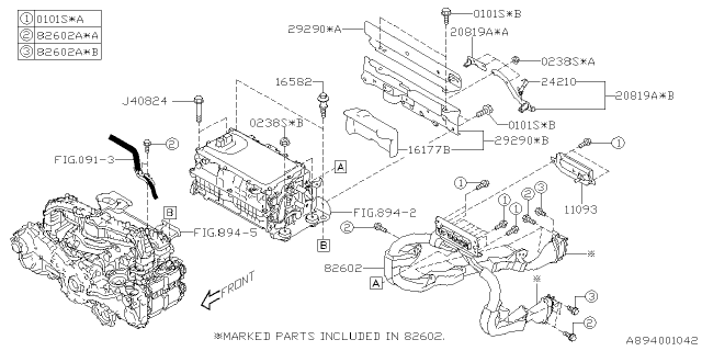 2025 Subaru Forester 4 Cyl 2.5L Hybrid Premium Converter EV Diagram 5