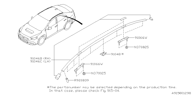 2023 Subaru WRX 4 Cyl 2.4L 6MT Base Molding Diagram 3