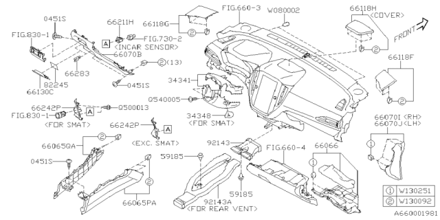 2025 Subaru Forester 4 Cyl 2.5L Base Plus Instrument Panel Diagram 3
