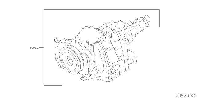 2024 Subaru Forester 4 Cyl 2.5L Sport w/Eyesight Automatic Transmission Assembly Diagram 8