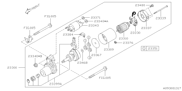 2024 Subaru BRZ MOTOR AY-STARTER Diagram for 23300AA990