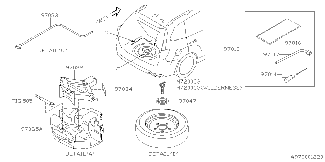 2024 Subaru Forester 4 Cyl 2.5L Plus w/Eyesight Tool Kit & Jack Diagram 2