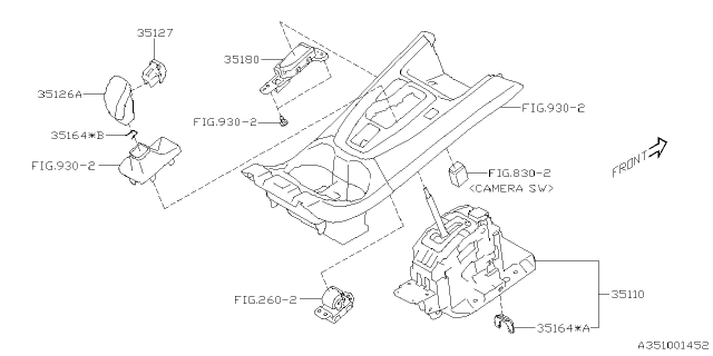 2022 Subaru WRX INDICATOR ASSY LH Diagram for 35170VC010