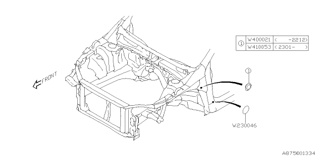 2023 Subaru Impreza 4 Cyl 2.0L 5MT Sedan Windshield Washer Diagram 2