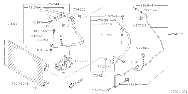 2023 Subaru Crosstrek 4 Cyl 2.0L 6MT Base Air Conditioner System Diagram 2