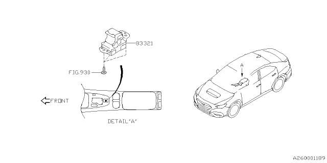 2023 Subaru WRX 4 Cyl 2.4L CVT Base w/Eyesight Parking Brake System Diagram 2