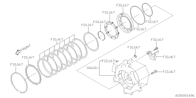 2025 Subaru Outback 4 Cyl 2.5L Base Automatic Transmission Assembly Diagram 3