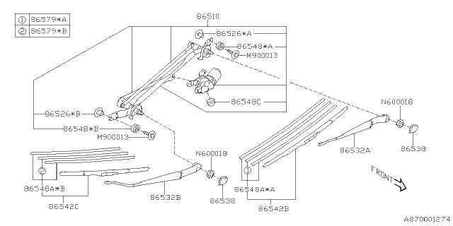 2023 Subaru BRZ RUBBER 550 HG-UNI Diagram for 86548CC000