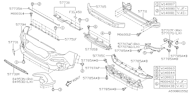 2024 Subaru Crosstrek CLIP 2PIECE D7 Diagram for 909140081