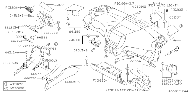 2022 Subaru Impreza 4 Cyl 2.0L CVT Eyesight Wagon Instrument Panel Diagram 3