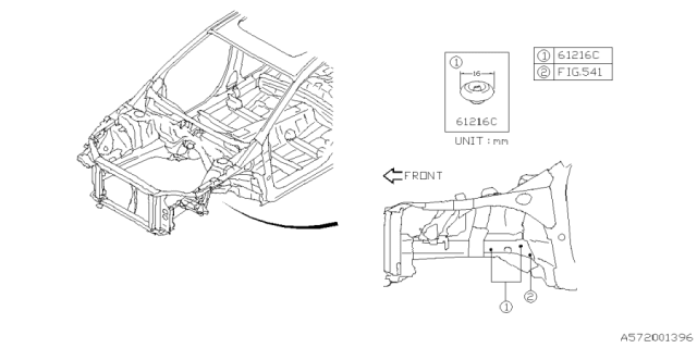 2025 Subaru Forester 4 Cyl 2.5L Premium Under Cover & Exhaust Cover Diagram 2