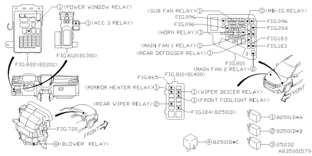 2025 Subaru Forester 4 Cyl 2.5L Base Plus Electrical Parts - Body Diagram 3