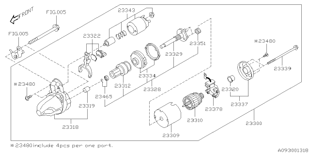 2025 Subaru BRZ HLDR AY-BR STRTR Diagram for 23378AA100