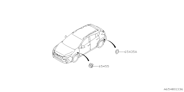 2025 Subaru Impreza 4 Cyl 2.5L RS w/Eyesight Sun Roof Diagram 2