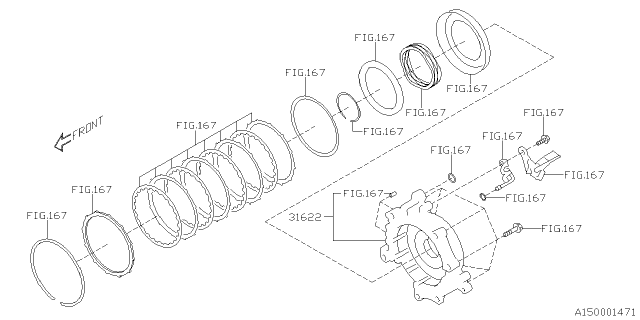 2024 Subaru Forester 4 Cyl 2.5L Sport w/Eyesight Automatic Transmission Assembly Diagram 4