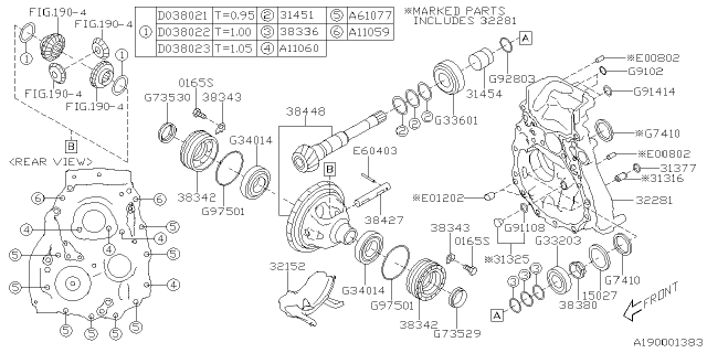 2025 Subaru Forester 4 Cyl 2.5L Base Plus Differential - Transmission Diagram 2