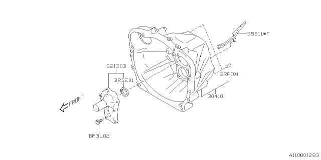 2022 Subaru BRZ 4 Cyl 2.4L 6MT Limited Manual Transmission Assembly Diagram 5