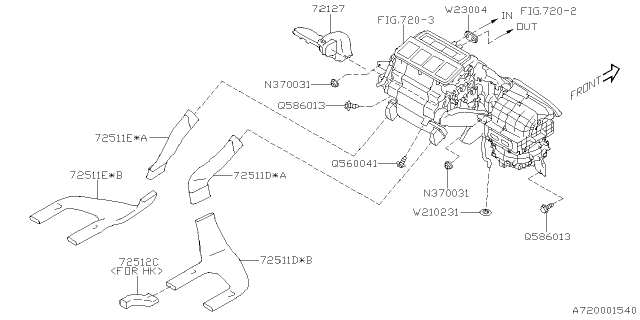 2023 Subaru Impreza 4 Cyl 2.0L 5MT Wagon Heater System Diagram 3