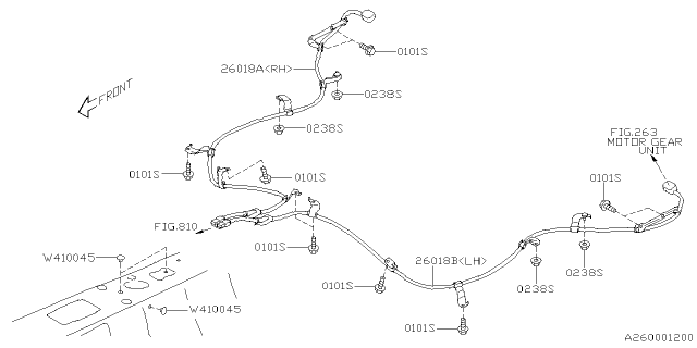 2024 Subaru Crosstrek ADAPTER CORD EPB LH Diagram for 26018FL031
