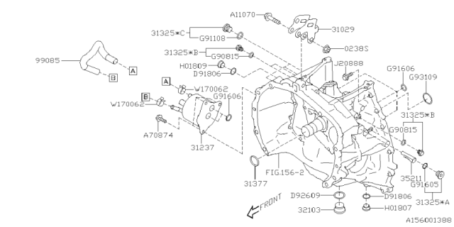 2025 Subaru Forester 4 Cyl 2.5L Premium Torque Converter & Converter Case Diagram 2