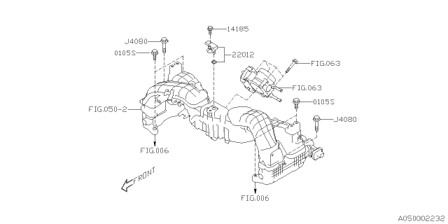 2024 Subaru Ascent 4 Cyl 2.4L Base w/Eyesight Intake Manifold Diagram 4