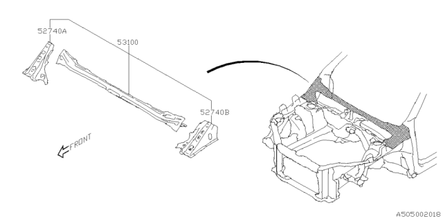 2025 Subaru Forester 4 Cyl 2.5L Base Plus Body Panel Diagram 6
