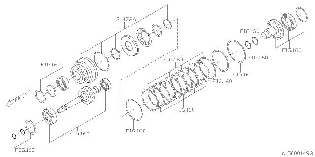 2025 Subaru Outback 4 Cyl 2.4L R Limited Automatic Transmission Assembly Diagram 6