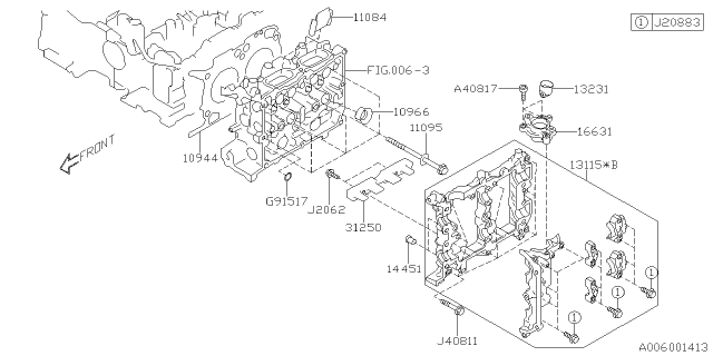 2024 Subaru Ascent 4 Cyl 2.4L Touring w/Eyesight Cylinder Head Diagram 2