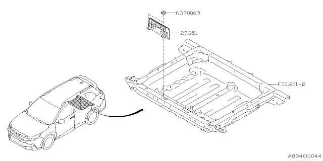 2025 Subaru Forester 4 Cyl 2.5L Hybrid Premium Converter EV Diagram 2