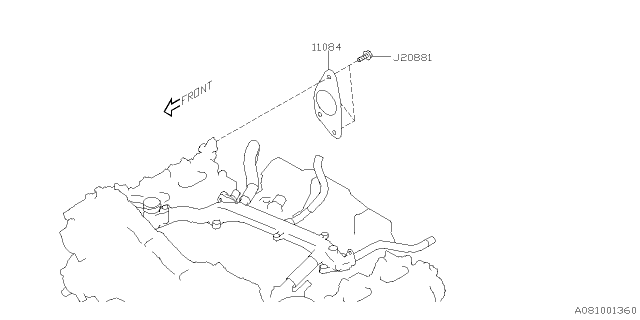2025 Subaru Impreza 4 Cyl 2.0L Eyesight Emission Control - EGR Diagram 2