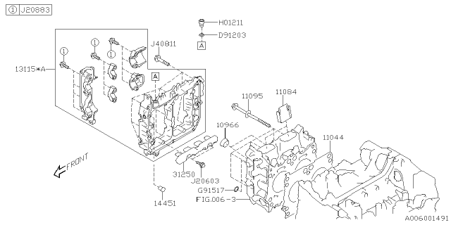 2025 Subaru Impreza 4 Cyl 2.0L Eyesight Cylinder Head Diagram 3