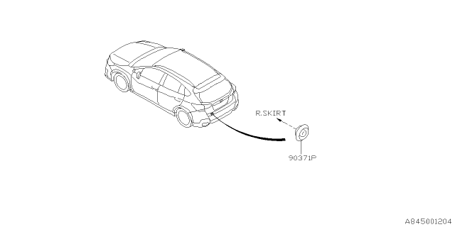 2023 Subaru Crosstrek 4 Cyl 2.0L 6MT Base Lamp - Fog Diagram 2
